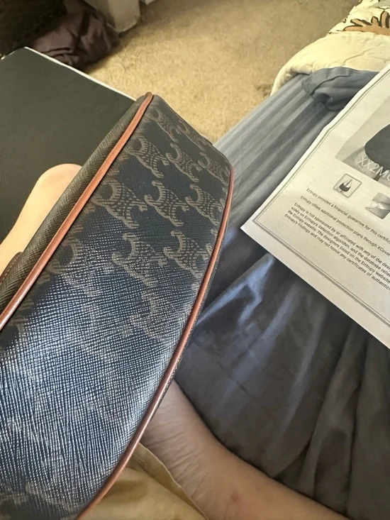 Celine Brown Macadam triumphe  Ava bag like new - Picture 8 of 14